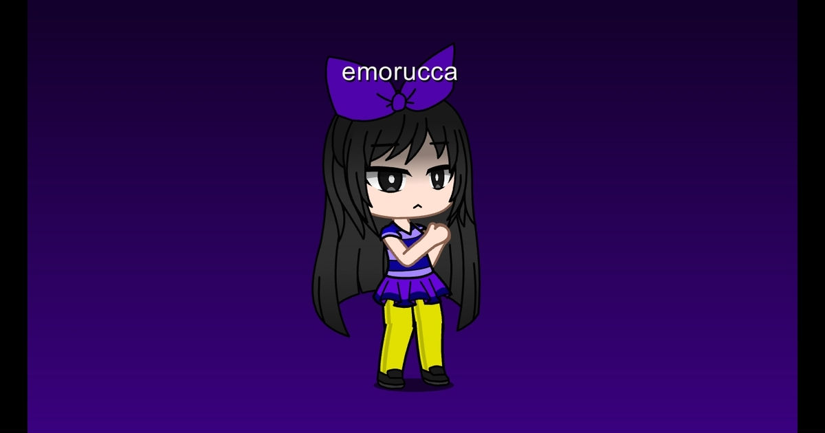 Gacha club emo gender fluid character i made by AxxeltheGod on DeviantArt