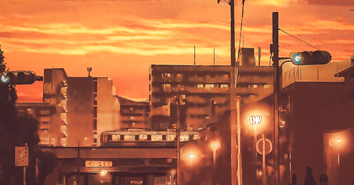 風景 夕焼けの帰り道 Sutezoのイラスト Pixiv