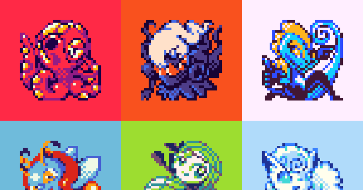 オクタン 32 32ポケモンドット絵 もぺのイラスト Pixiv