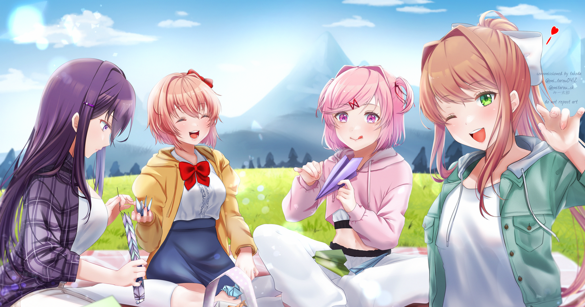 DokiDokiLiteratureClub!, DDLC, Doki Doki Literature Club! / 日傘 - pixiv