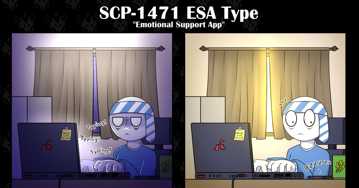 SCP-1471 ESA Type Emotional Support App I Saving Wake up! We have a trip  to