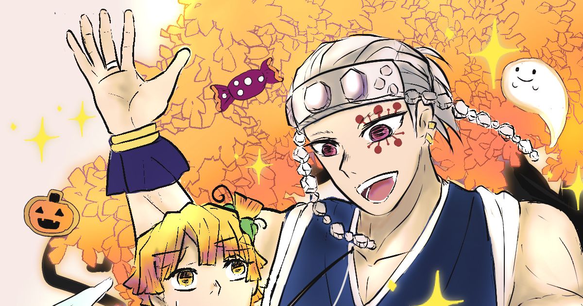 Zenitsu x Oni for Setsubun 2021, digital, me @muada_ay : r/KimetsuNoYaiba