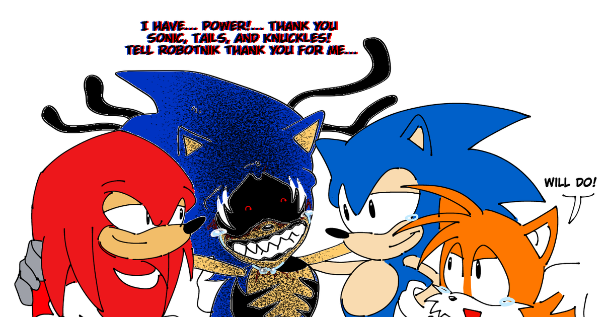sonicartist, sonic.exe, fanart / Lord X Sketch Page - pixiv