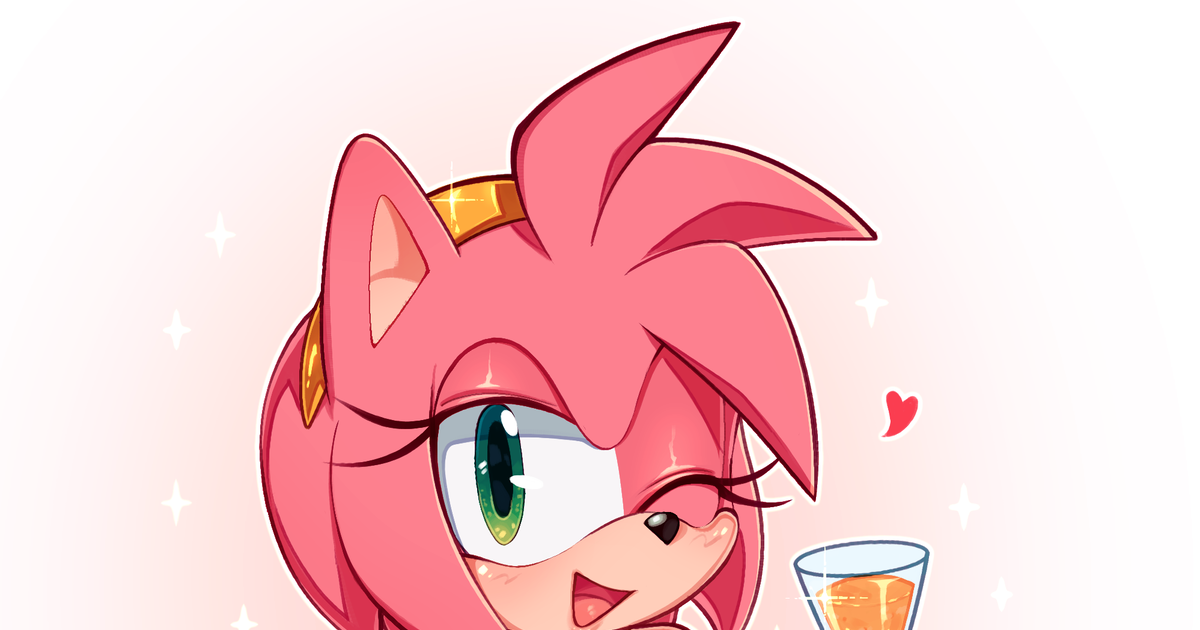 8feet on X: Ayyy look, my first Sonic character (Amy Rose) fanart :p #Sonic  #AmyRose #Fanart #artwork #furry #art  / X