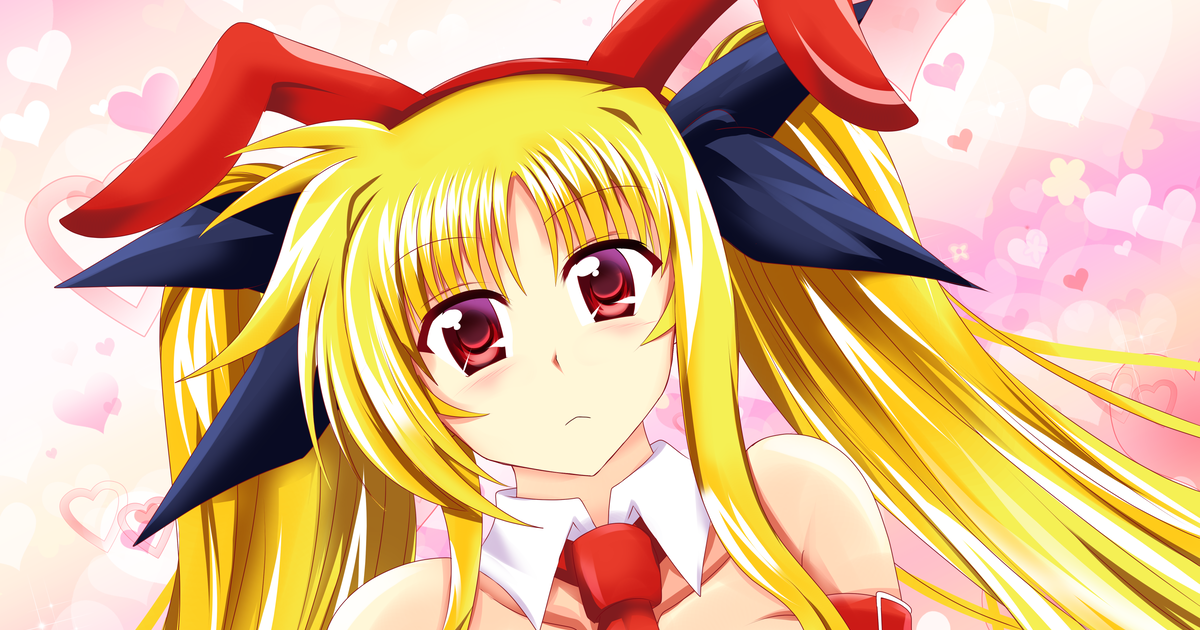 Fate Testarossa Fate T Harlaown Lyrical Nanoha バニーフェイト Pixiv