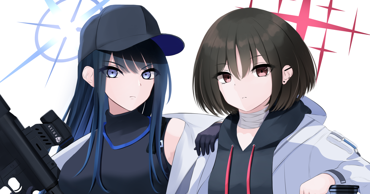 Blue Archive, Saori Joumae, Misaki Kaino / Saori & Misaki - pixiv