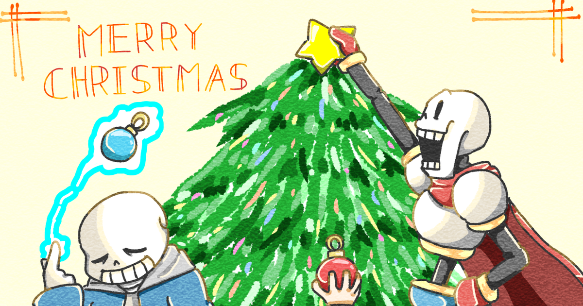 Fanart] Undertale AU sans - Christmas - BiliBili