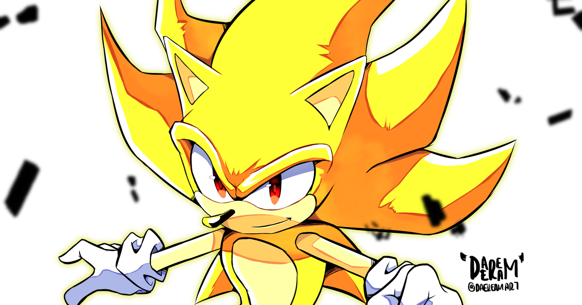 Super Sonic, supersonic, sonicthehedgehog / スーパーソニック - pixiv