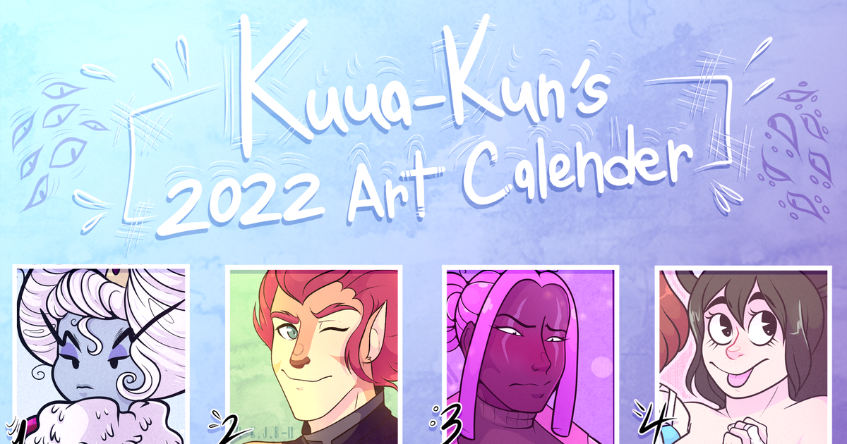 art, art_calendar, fanart / !🍉2022 Art Calendar🍉! pixiv