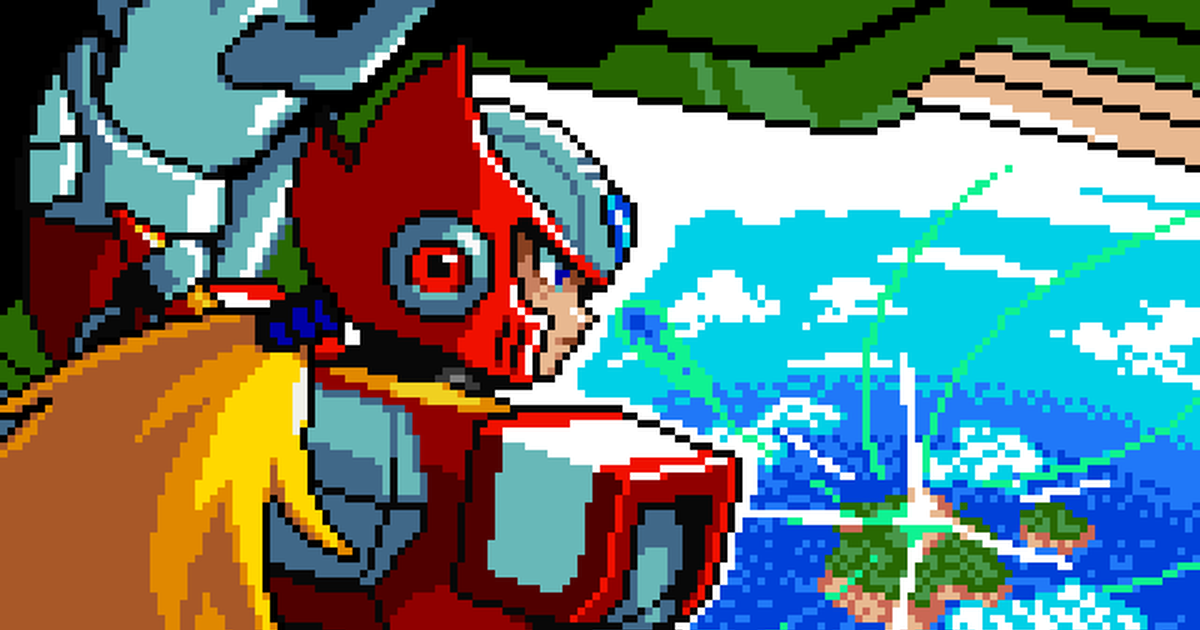 Pixel Art Zero Megaman X Soul Releaser Zero Version Pixiv 9548