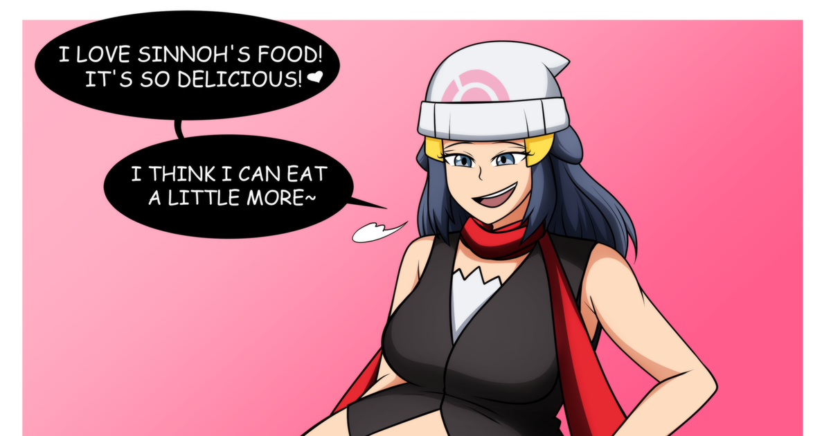 Dawn Trainer Pokémon Bloated Belly Stuffing Dawn Pixiv