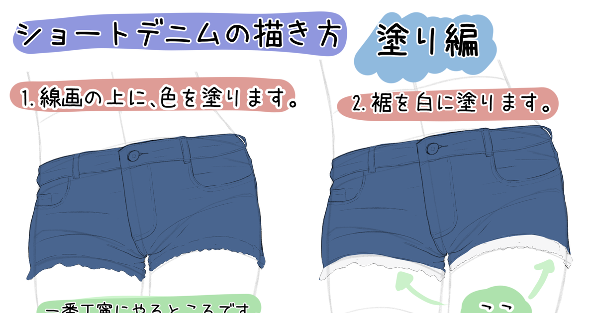 デニムパンツ 安い 色塗り