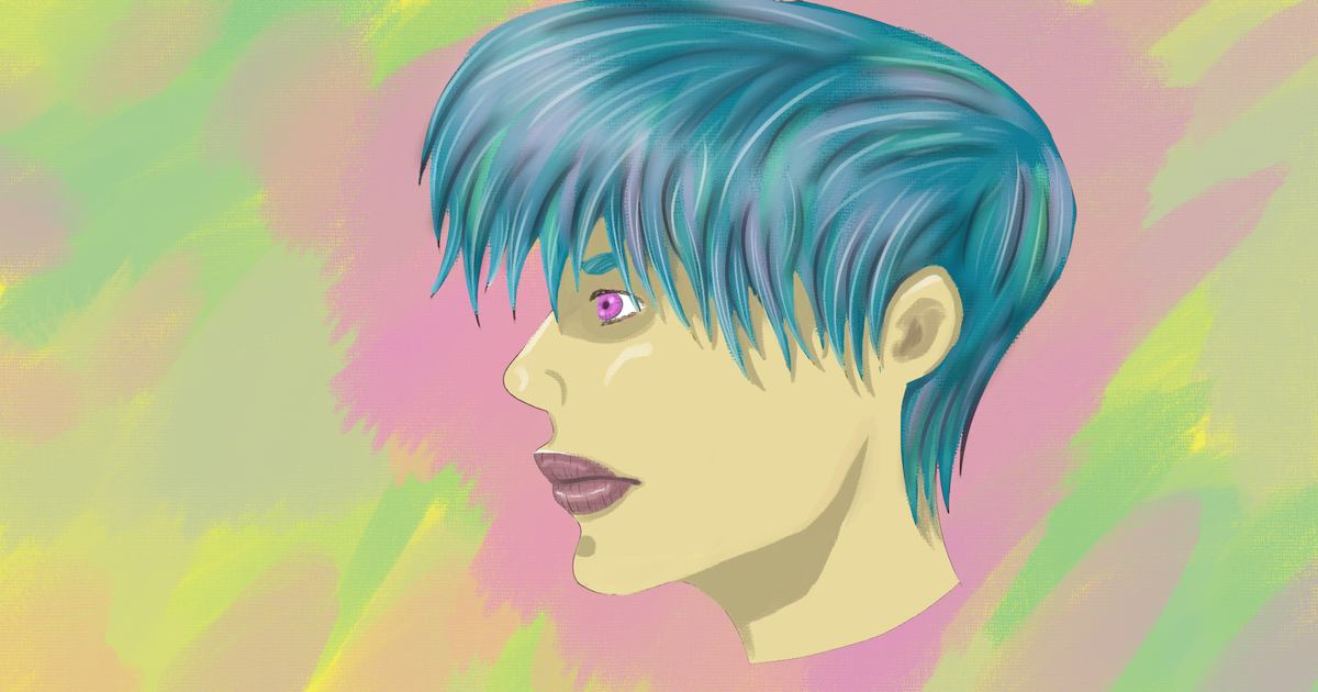 Blue Hair Boy Drawing Tumblr - wide 4