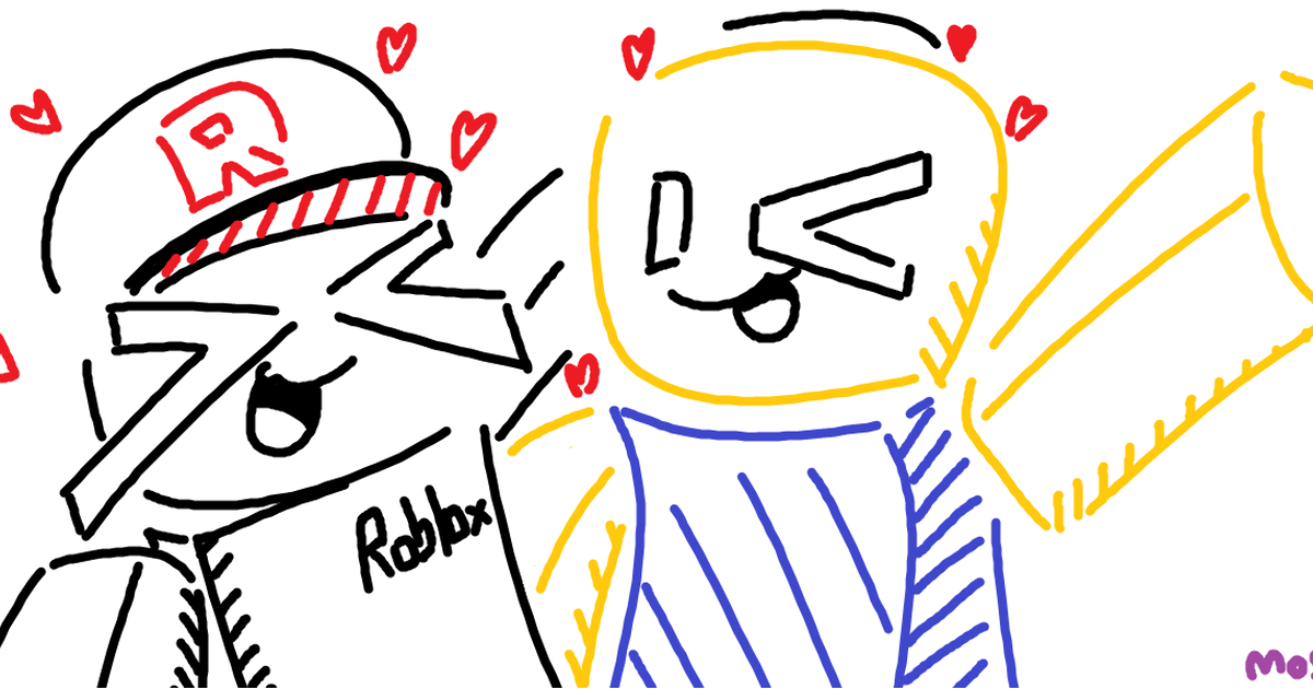 Noob, Robloxnoob, Roblox / Cashier Fanart for valentine's - pixiv