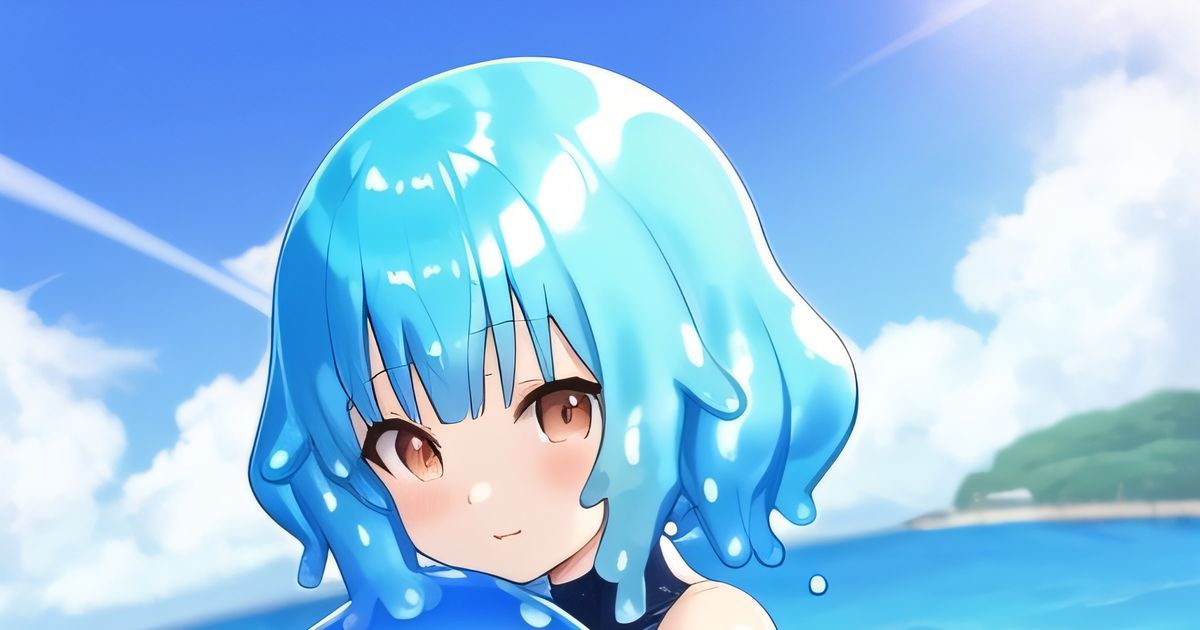 Slime Girl Monster Girl Slimegirl Slimegirls In Swimsuit Pixiv 