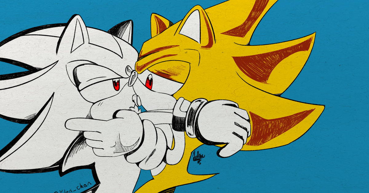 sonicthehedgehog, SONIC, fanart / Dark vs. Fleetway Super - pixiv