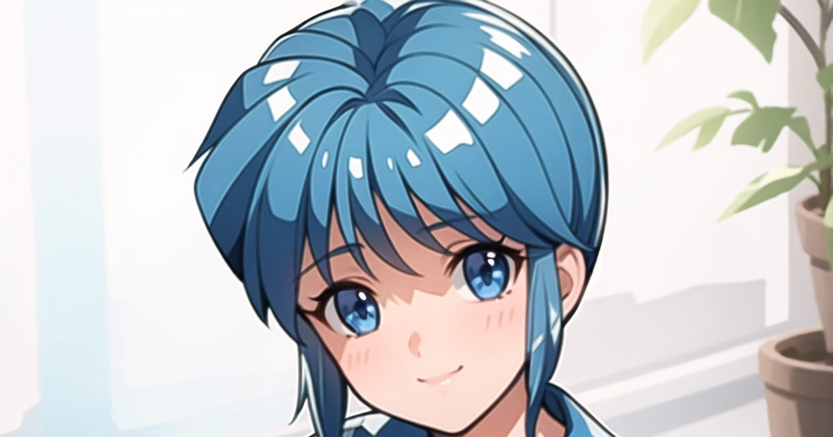 blue hair, uniform, Tokimeki Memorial / 虹野沙希（ときめき