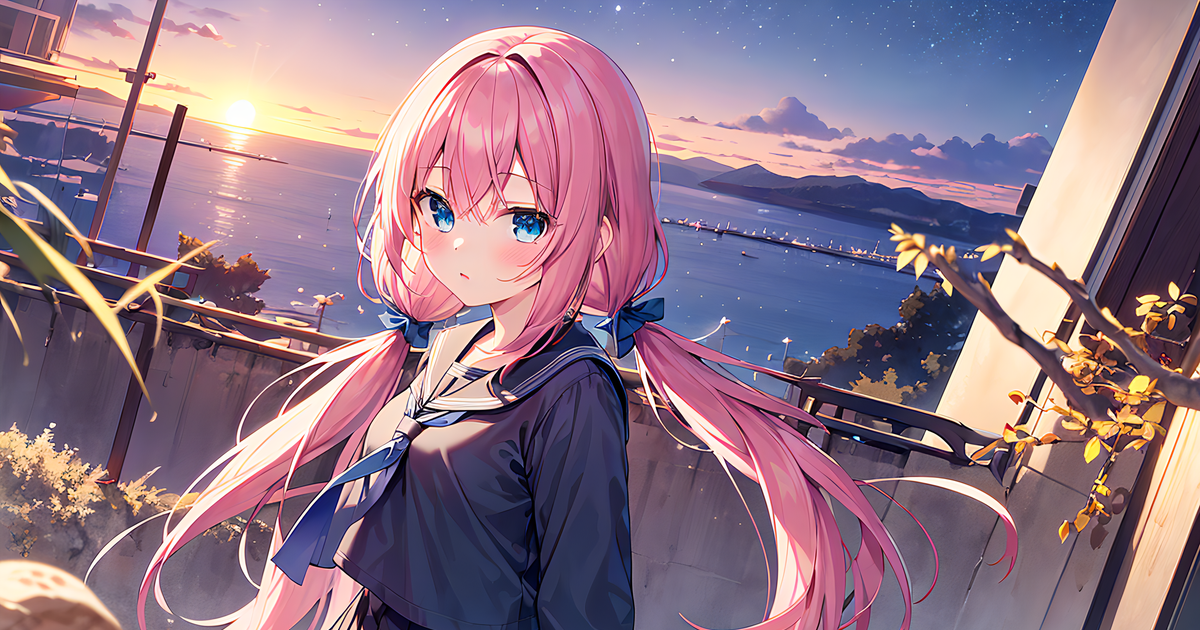 AI, girl, background / Clarity - pixiv