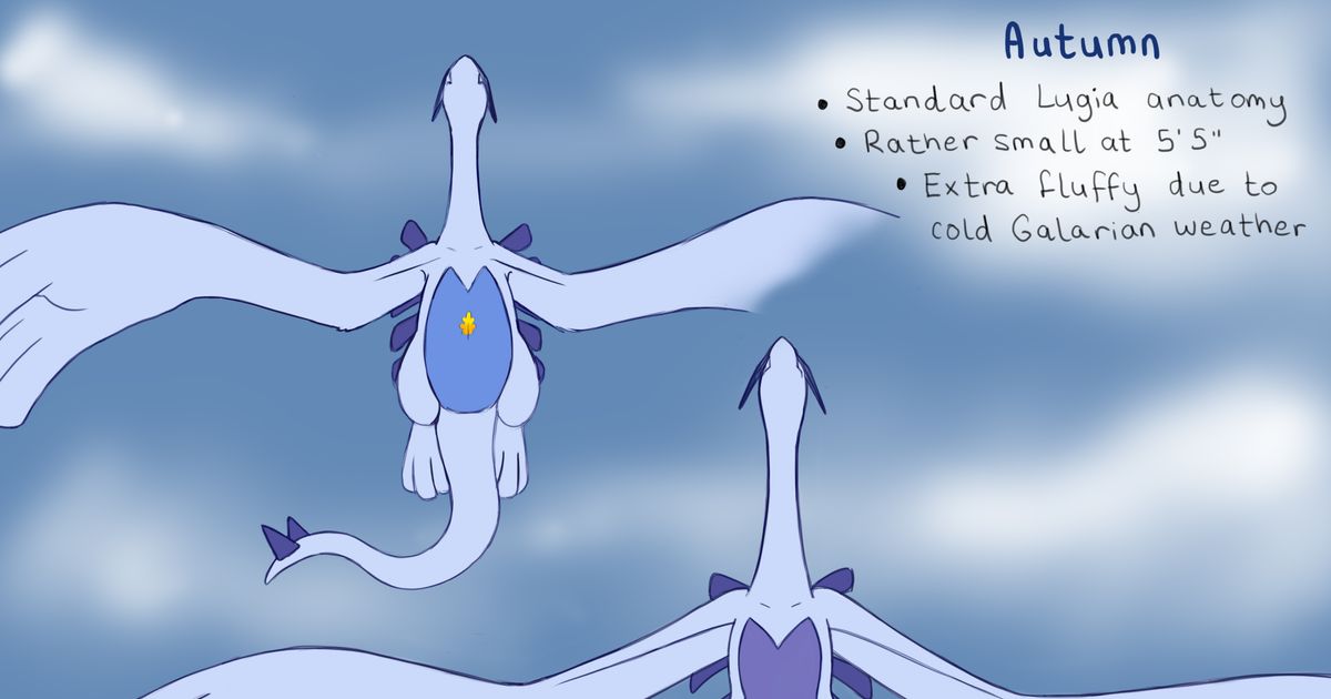 Pokemon Luane Anatomy Lugia Lifeのイラスト Pixiv 