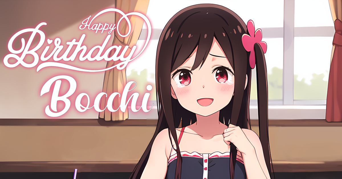 Hitoribocchi no Marumaru Seikatsu celebra el cumpleaños de Bocchi