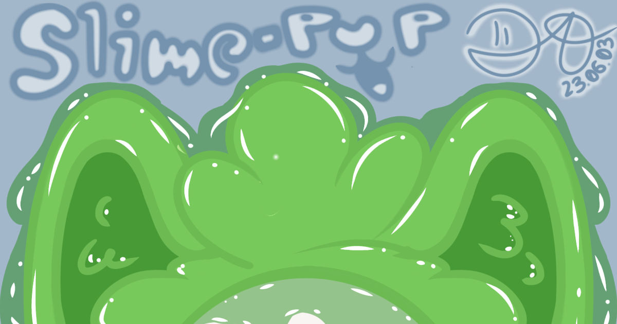 Oooo slime pup by drawnfaker -- Fur Affinity [dot] net