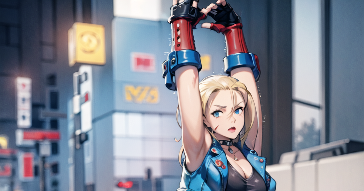 Vega from Street Fighter 2 by pixiv, by Ilya, Stable Diffusion