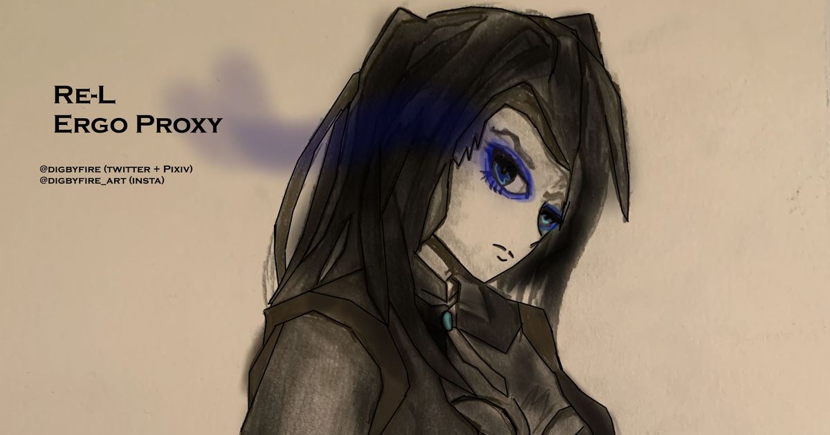 Re-L Mayer from Ergo Proxy drawn by me : r/ErgoProxy