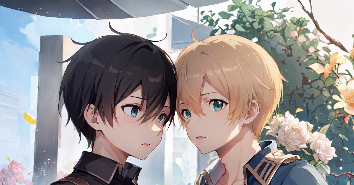 kirito and eugeo (sword art online)