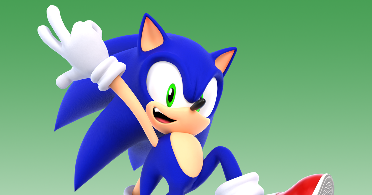 blender, 3D, sonic / The Heroes pose - pixiv