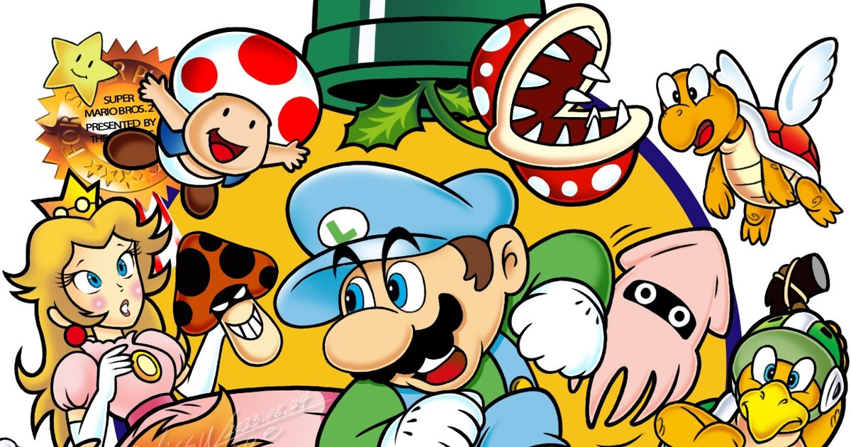 Super Mario Bros.: The Lost Levels, luigi, princess peach 