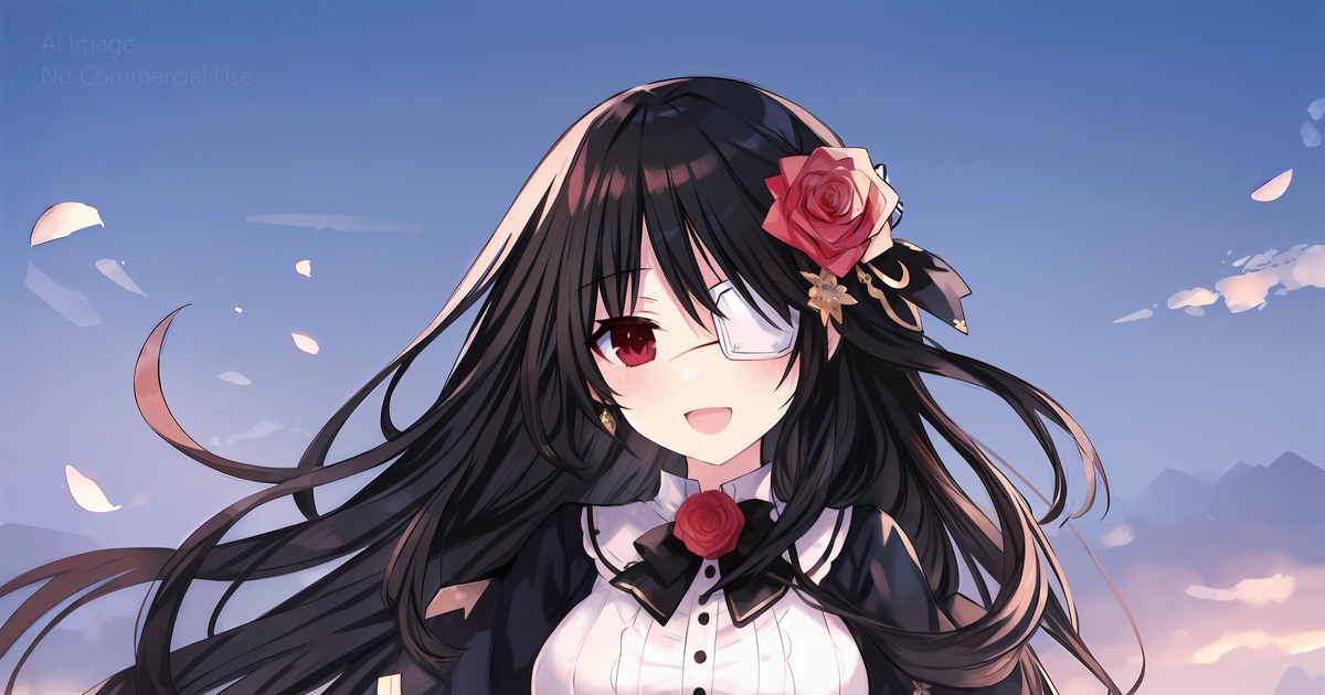 AI-Generated, date a live, tokisaki kurumi / 无题 - pixiv