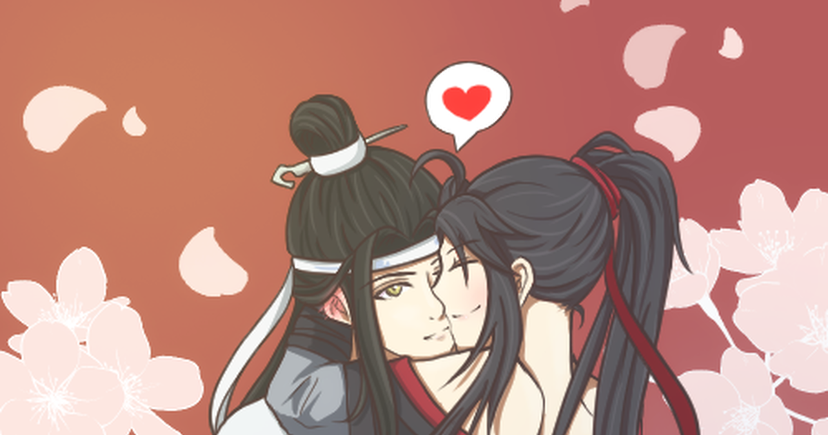 wei wuxian and lan wangji (modao zushi) drawn by kozu_(tksdmtzm)