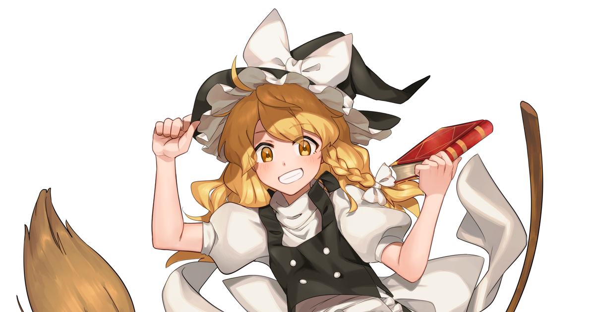 I drew Marisa and Bridget from Guilty Gear : r/touhou