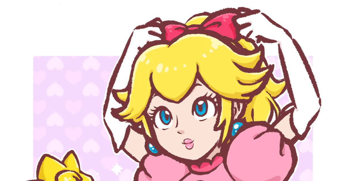 princess peach, ribbon / ポニテリボンピーチ姫 / July 18th, 2023