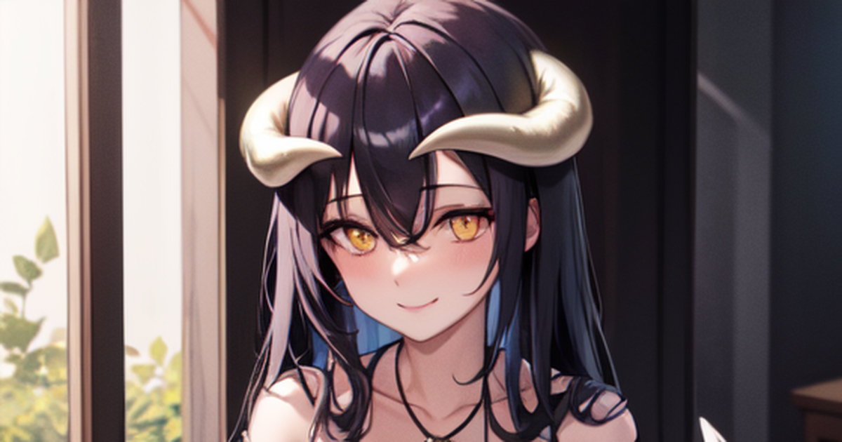 Overlord, Albedo(Overlord), Succubus / Albedo (Overlord) Knit dress - pixiv