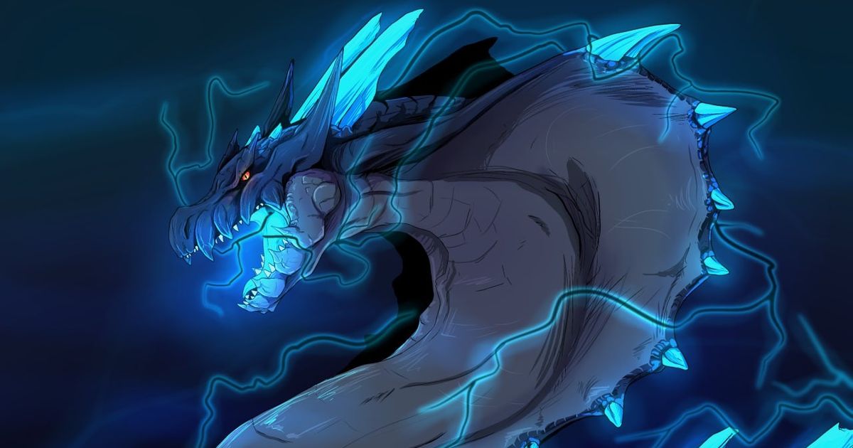 monster hunter, abyssal, lagiacrus / ラギアクルス希少種 - pixiv