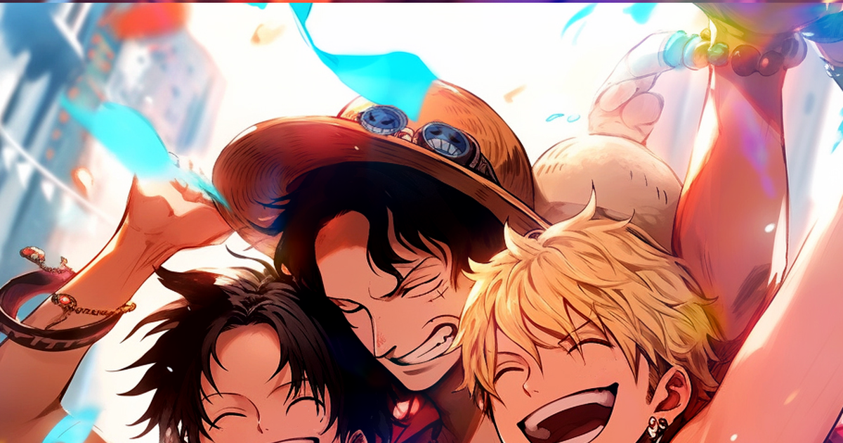 One Piece, luffy, ace / 「まるでカーニバルみたいだな！」 盃三兄弟 