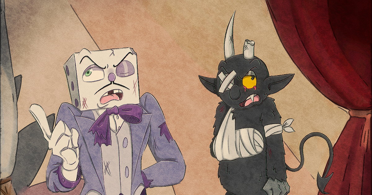 Cuphead Fanart! The Devil and King Dice
