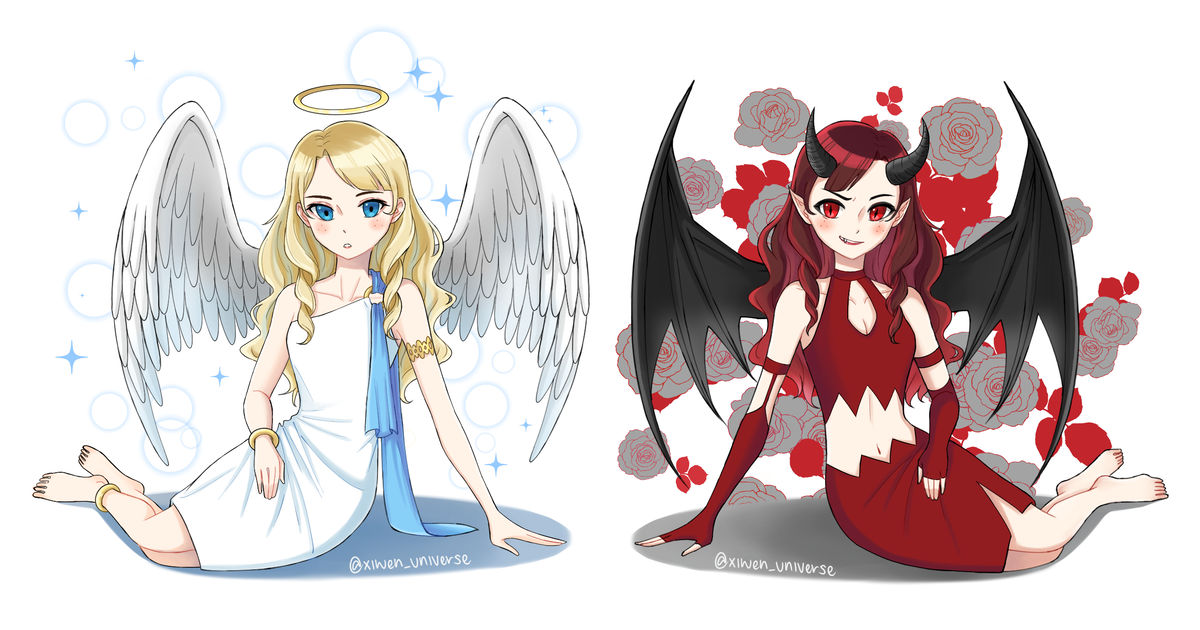 anime angel and demon