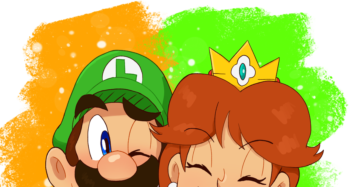 Supermario Luigi And Daisy Bubblepopspitのイラスト Pixiv