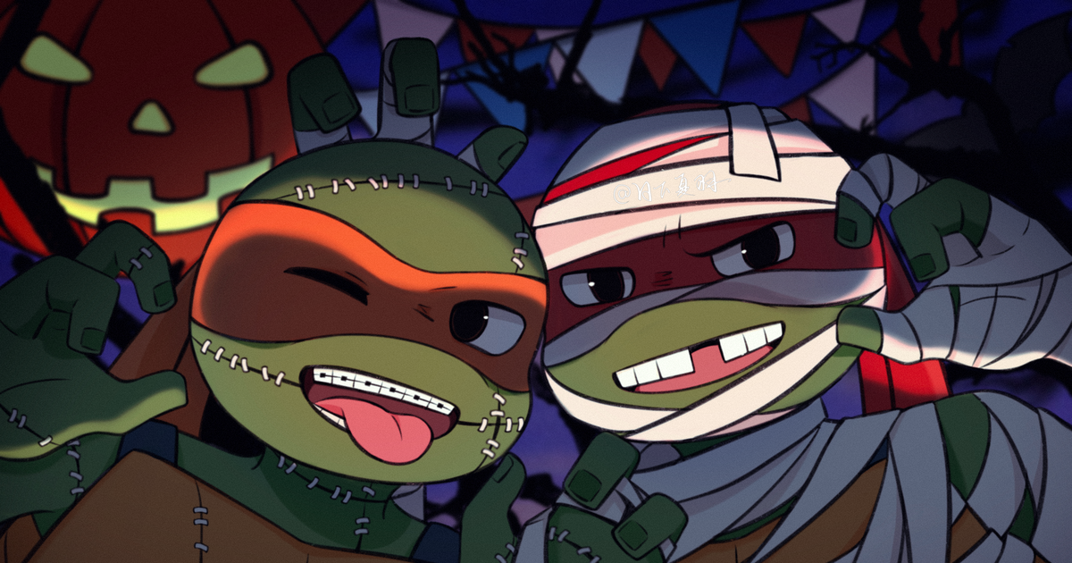 TMNT, tmnt, halloween / Trick!🍬 or Treat?🎃 pixiv