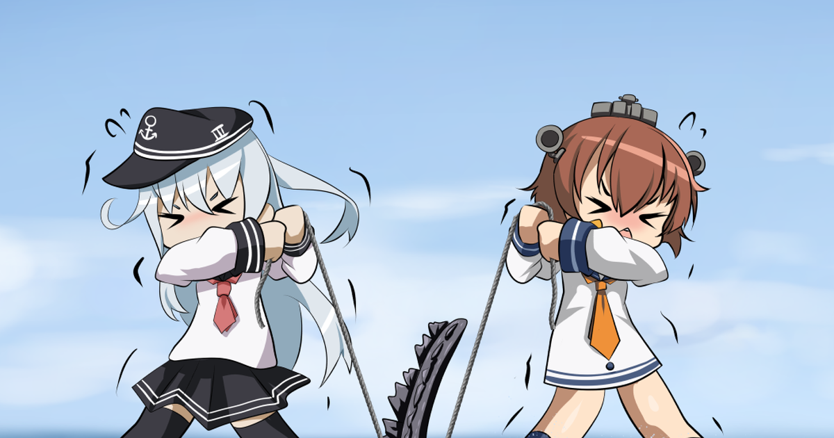 Kancolle, Kantai Collection, Yukikaze (Kantai Collection) / ゴジラ 