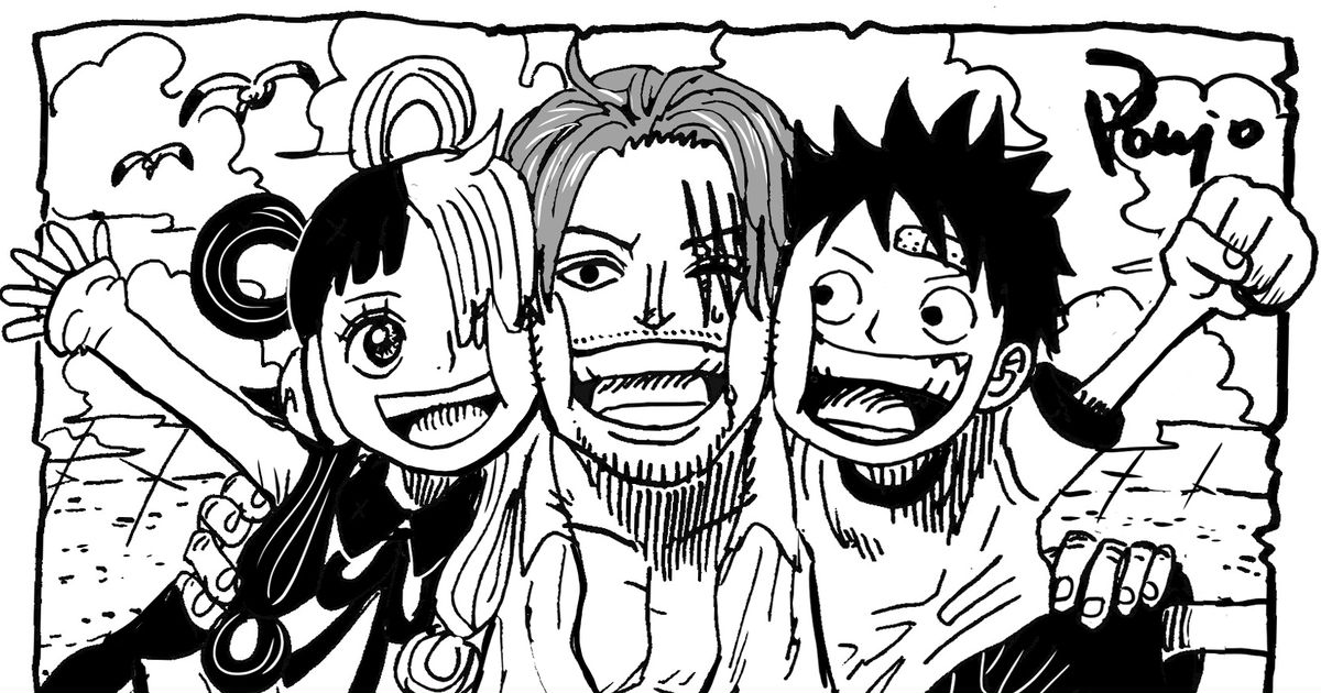 onepiece, One Piece, luffy / むぎゅっとウタシャンクスルフィ - pixiv