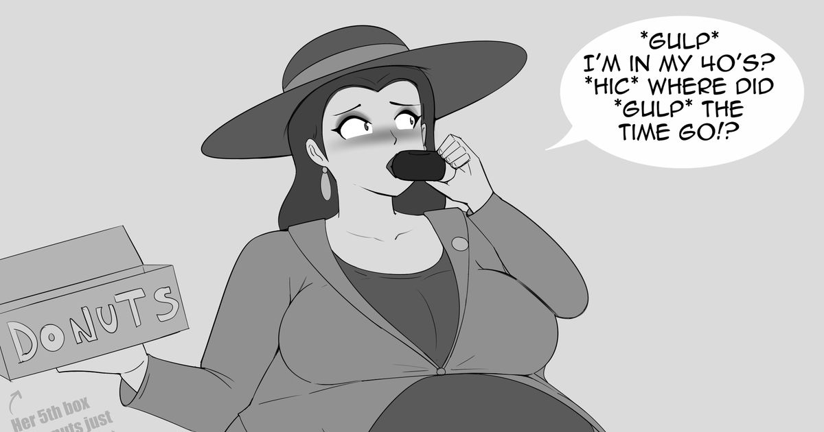 Bbw Ssbbw Weight Gain Plus Sized Pauline Pixiv