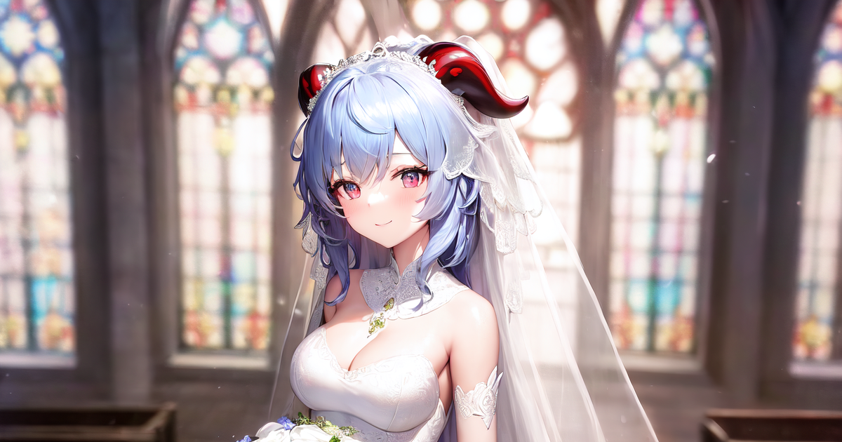 原神 Ganyu 甘雨 - Wedding [2] 4K - Creation AIのイラスト - pixiv