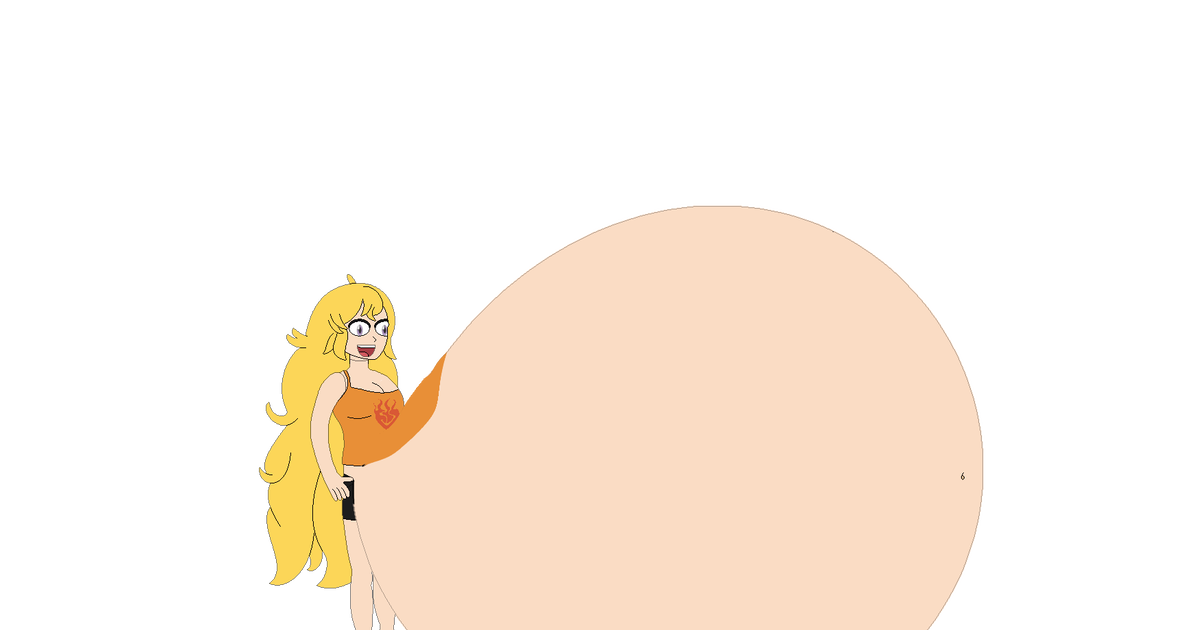 RWBY, bellyexpansion, YangXiaoLong / Yangs massive belly expansion - pixiv