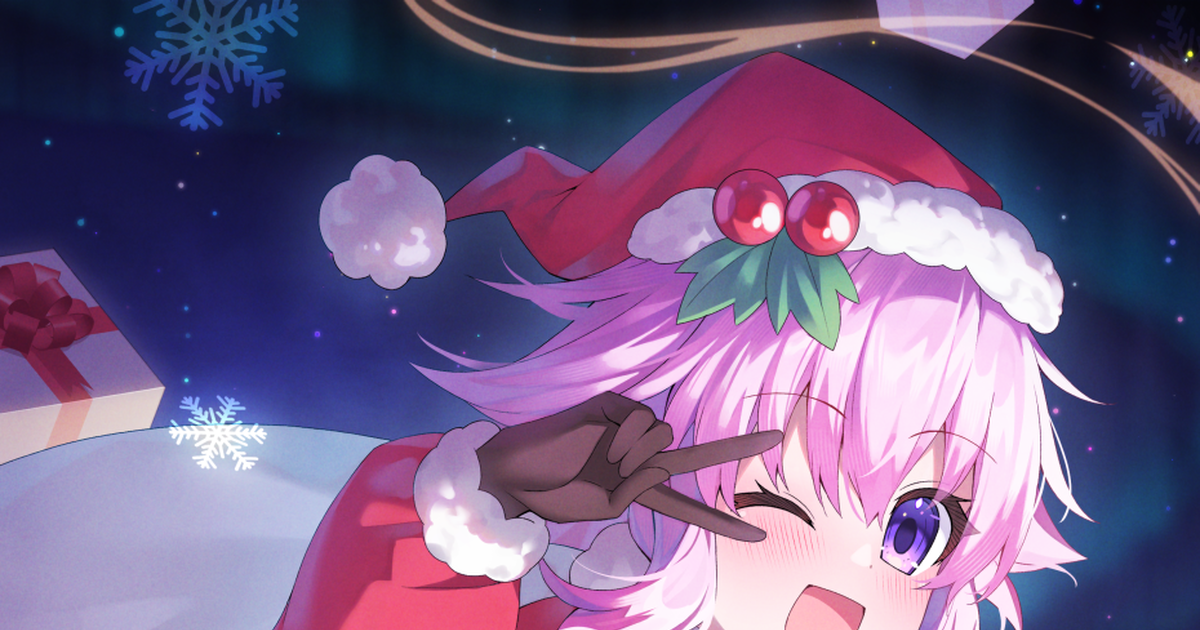 Girl Hyperdimension Neptunia Neptune 🎁サンタねぷ参上！！🎁 Pixiv 9050