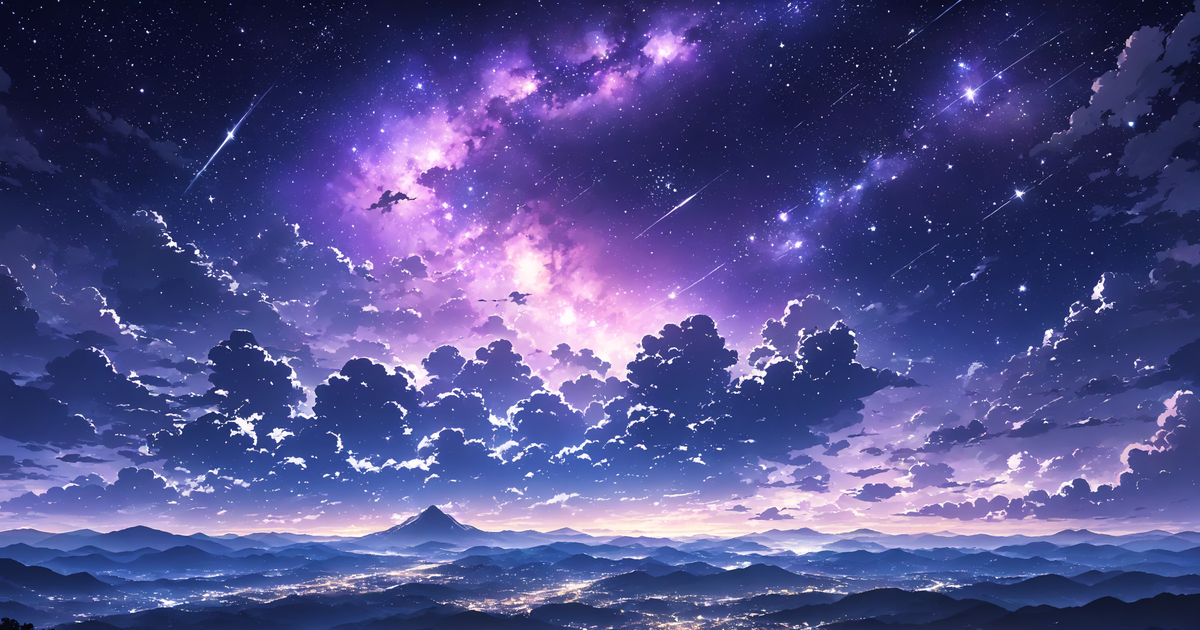 scenery, starry sky, galaxy / 星空 - pixiv