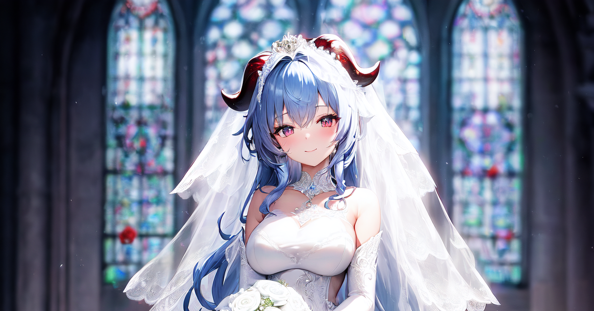 原神 Ganyu 甘雨 - Wedding [3] 4K - Creation AIのイラスト - pixiv