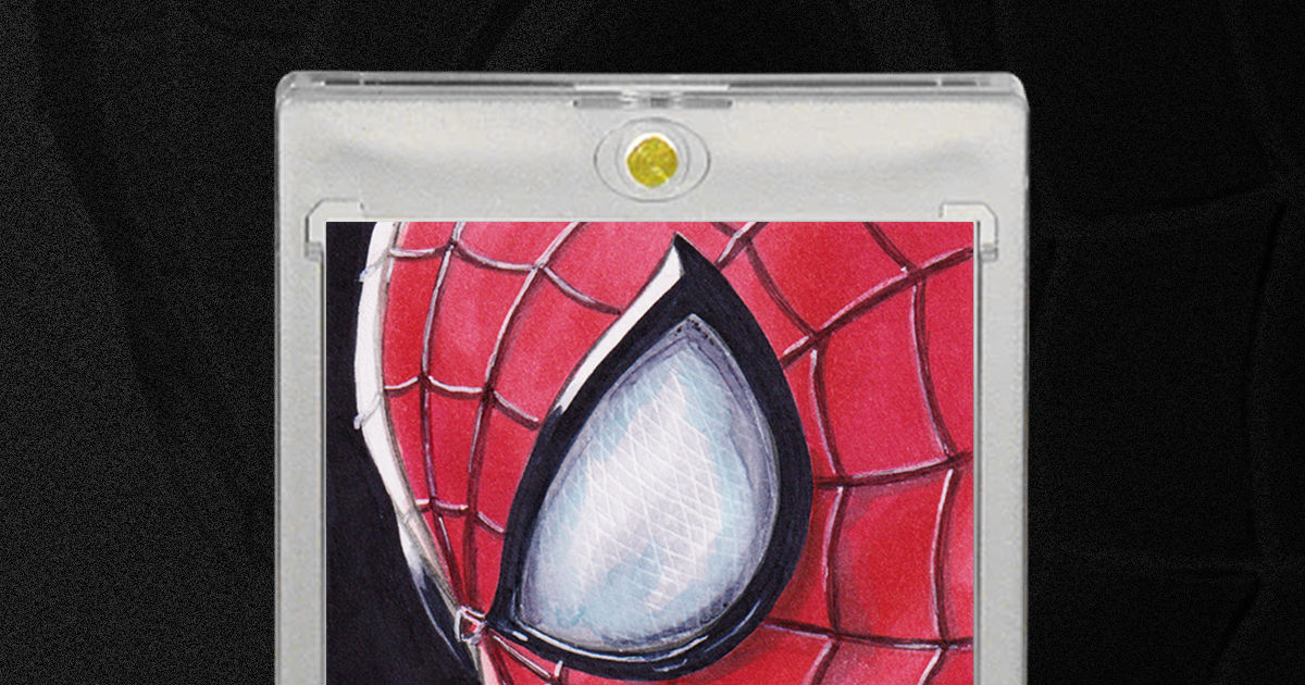 激レア！ marvel spider gwen spider man sketch card スパイダー 